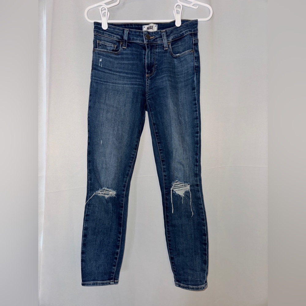 Size 26 Ripped Paige Skinny Jeans